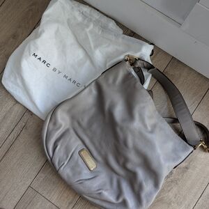 Marc by Marc Jacobs Taupe Leather Hobo Bag